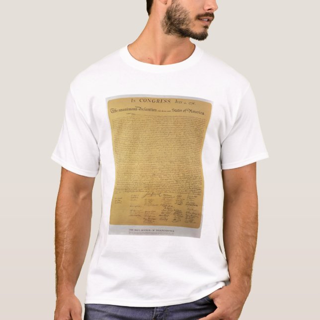 T-shirt Déclaration d'indépendance (Devant)