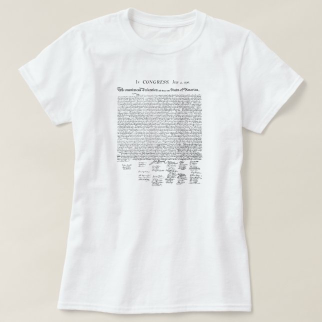 T-shirt Déclaration d'indépendance (Design devant)