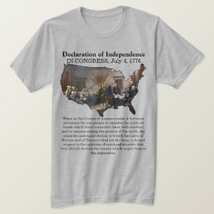 T-shirt Déclaration d'indépendance CONGRÈS, 4 juillet 1776