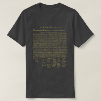 T-shirt Déclaration d'indépendance Gold