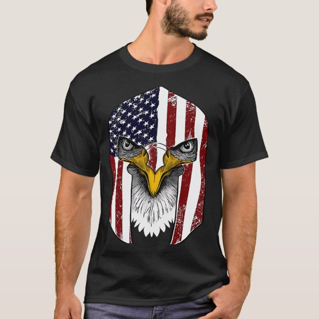 T-shirt Déclaration d'Independe du casque de gladiateur du (Devant)