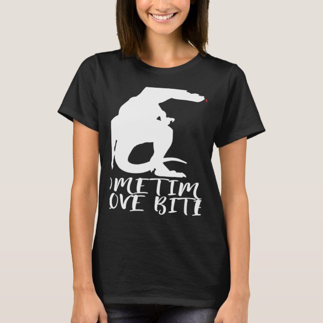 T-shirt Déclaration Dinosaure Saint-Valentin Cœur (Devant)