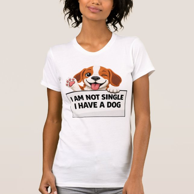 T-shirt Déclaration drôle d'amoureux de chien (Devant)