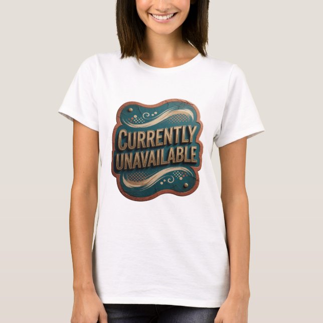 T-shirt Déclaration Or ACTUELLEMENT INDISPONIBLE Texte Art (Devant)