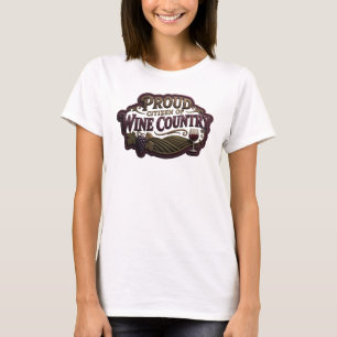 T-shirt Déclaration Or PROUD CITIZEN OF WINE COUNTRY
