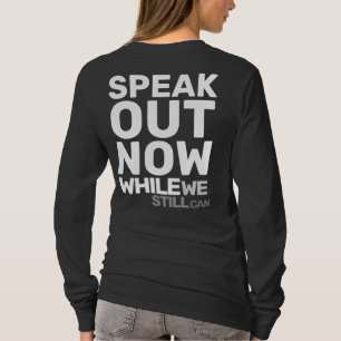 T-shirt Déclaration Parlons Maintenant Tant Que Nous Pouvo