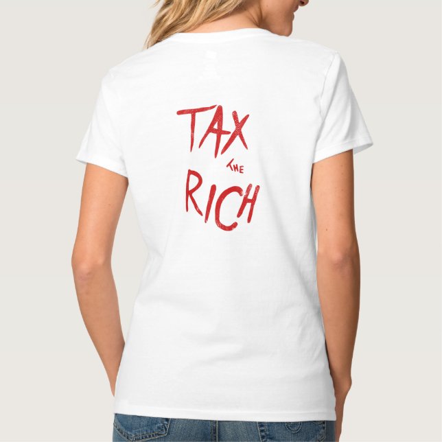 T-shirt Déclaration politique de l'AOC riche (Dos)