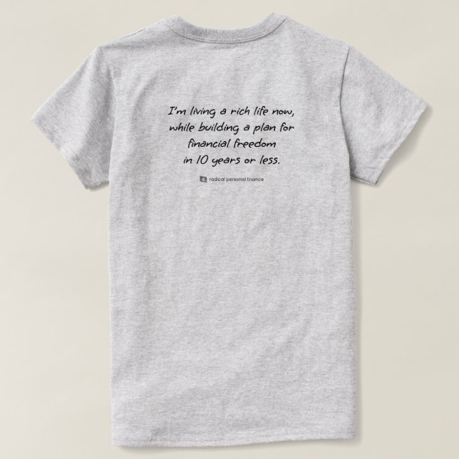 T-Shirt Déclaration Radicale (F) (Design dos)