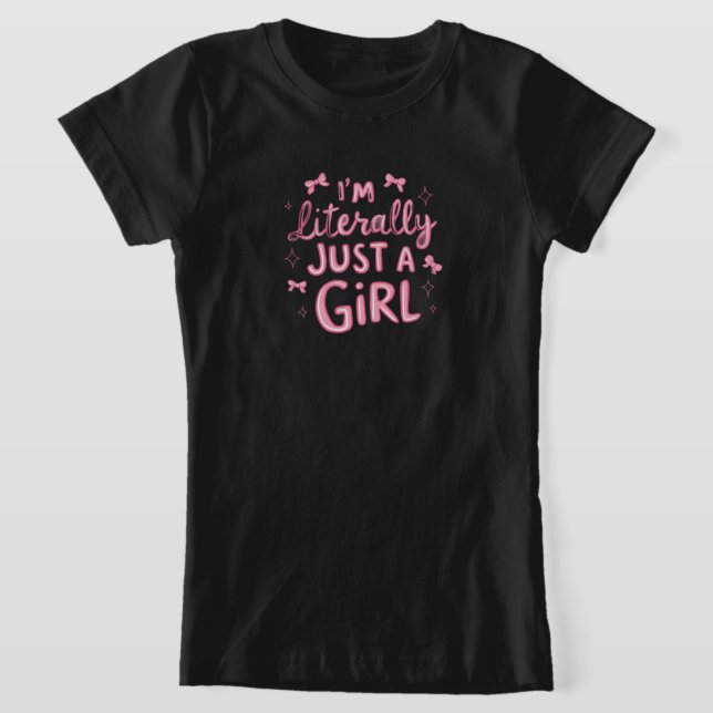 T-Shirt "Déclaration rose joueuse" (Poser)