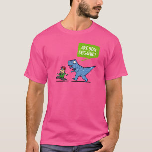 T-shirt Déclaration Sarcasme Dinosaure Amusement Blague Hu