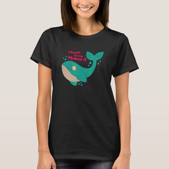 T-shirt Déclaration sur le changement climatique Il n'y a  (Devant)