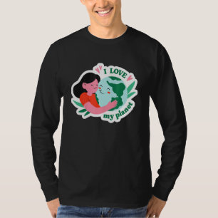 T-shirt Déclaration sur le changement climatique J'aime ma