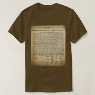 T-shirt Déclaration vintage d'indépendance