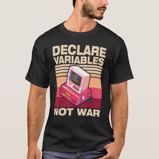 T-shirt Déclare que les variables ne sont pas prises en ch (Devant)
