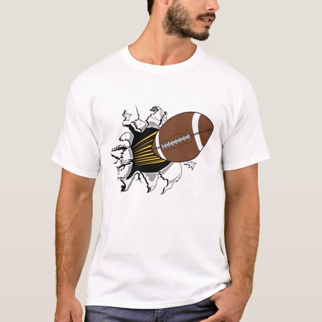 T-shirt d'éclateuse du football (Devant)