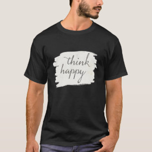 T-shirt Deco mou V pensent heureux