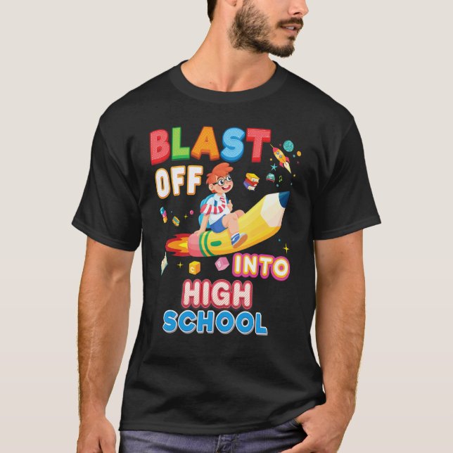 T-shirt Décoller au lycée Professeur Élève Rentrée (Devant)