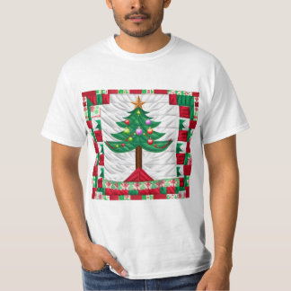T-shirt Décolletage de Noël Arbre de Noël