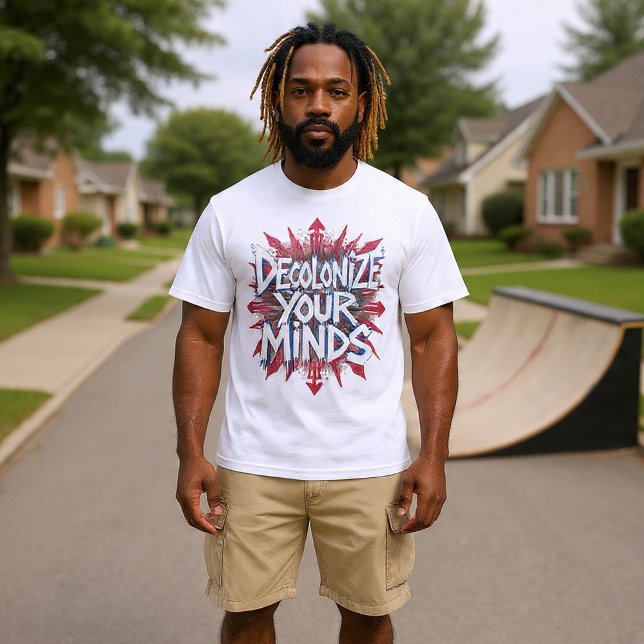 T-shirt Décolonisez Vos Esprits (Points) (Créateur téléchargé)