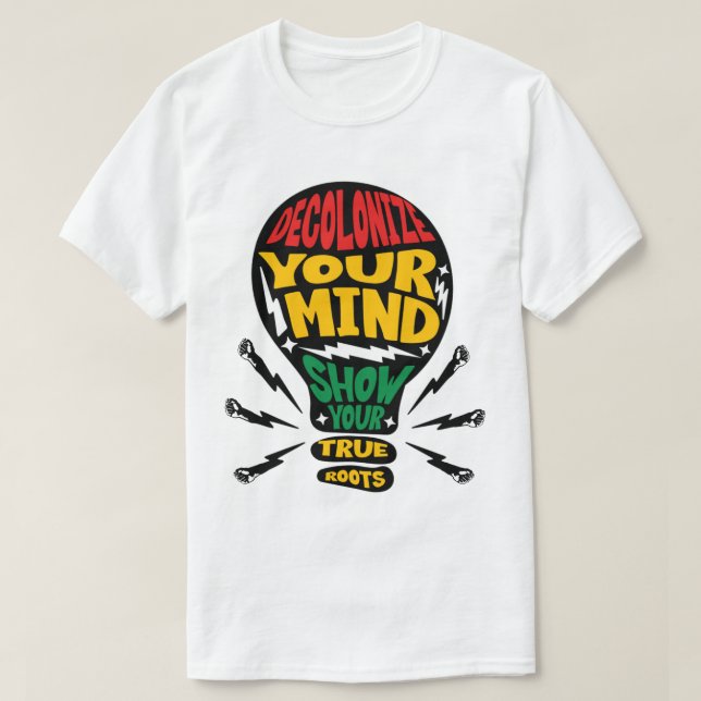 T-shirt Décolonisez Votre Esprit design afrocentrique (Design devant)
