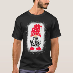 T-shirt Décoloré Le Gnome Infirmière Famille Assortie Noël