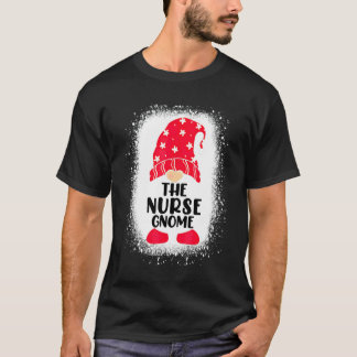 T-shirt Décoloré Le Gnome Infirmière Famille Assortie Noël