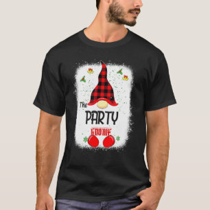T-shirt Décoloré Le Nain De Fête De Noël De Famille Corres