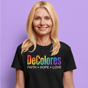 T-shirt DeColores Cursillo Arc-en-ciel Foi Espérance Amour