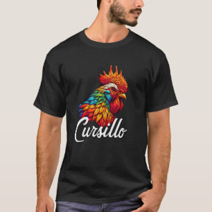 T-shirt DeColores Cursillo Rainbow Coq Catholique 8