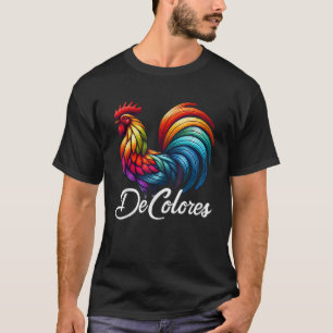 T-shirt DeColores Cursillo Rainbow Rooster catholique