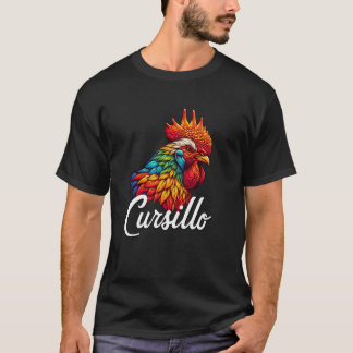 T-shirt DeColores Cursillo Rainbow Rooster Catholique 8