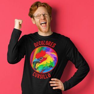 T-shirt DeColores Cursillo Rooster coloré Vivid Arc-en-cie