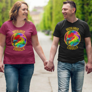 T-shirt DeColores Cursillo Rooster coloré Vivid Arc-en-cie