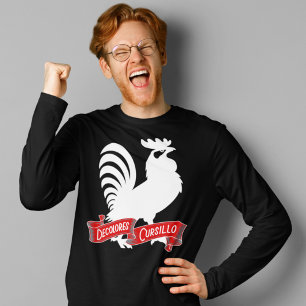T-shirt DeColores Cursillo Rooster Silhouette avec bannièr