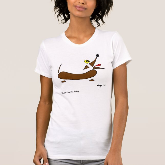T-Shirt Décontracté pour femmes de chien Wiener Ab (Devant)