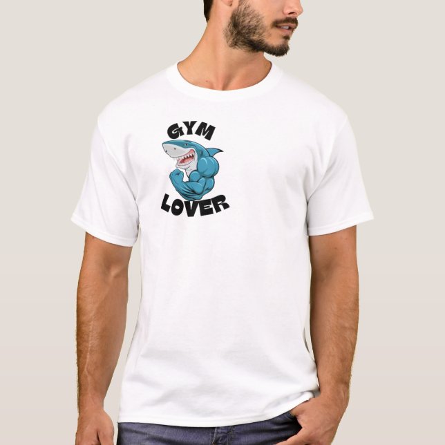 T-shirt décontracté pour les amateurs de gym. (Devant)