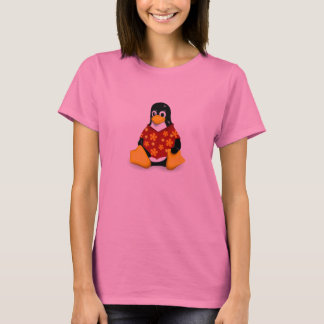 T-shirt Décontracté Tux femmes Cravate-Dye