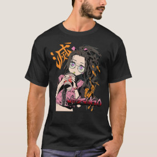 T-shirt Décontracté Waifu Nezuko Kny Anime Kimetsu No Yaib