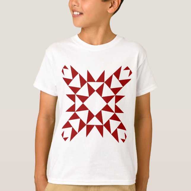 T-shirt Décor 01 - Rouge rubis (Devant)