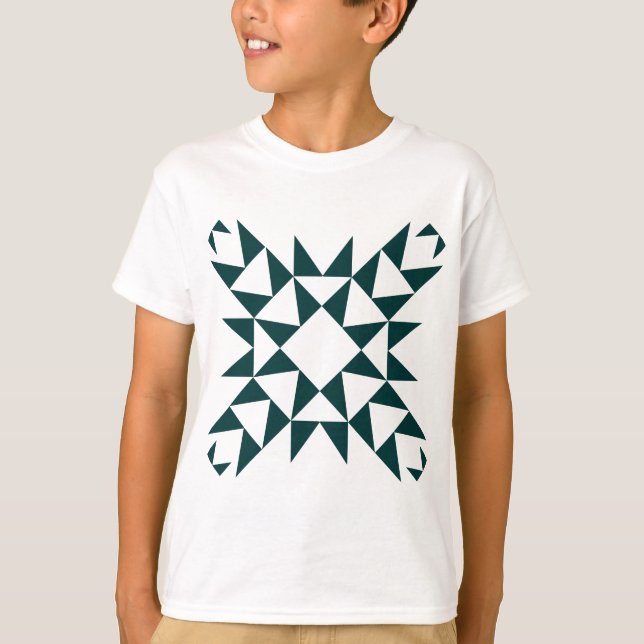 T-shirt Décor 01 - Vert foncé (Devant)