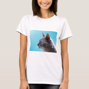 T-shirt Décor animal Chat Design Géométrie Nature Pop