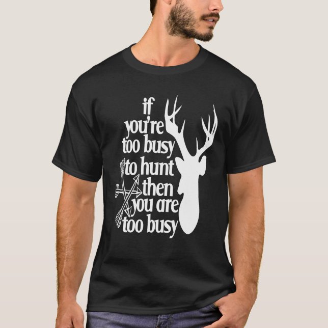 T-shirt Décor Cadeau De Chasse Pour Les Hommes (Devant)