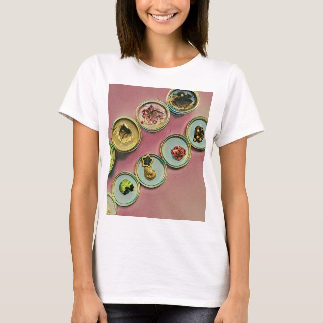 T-shirt Décor de la boutique de crème glacée (Devant)