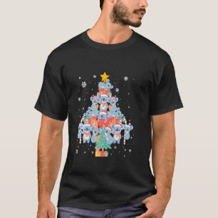 T-shirt Décor de l'ornement Koala Arbre de Noël Chapeau de
