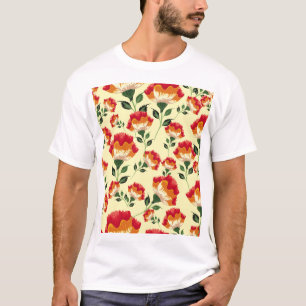 T-shirt Décor fleuri et motif sans charme.