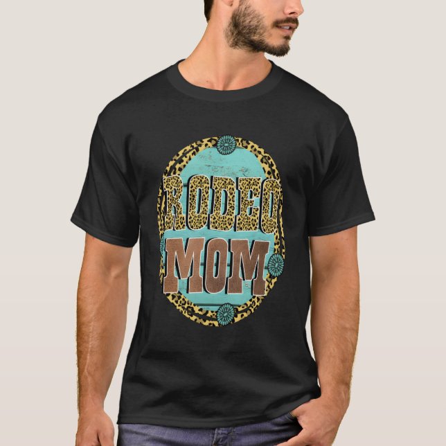 T-shirt Décor Rodéo Turquoise (Devant)