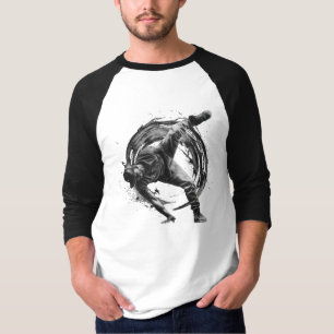 T-shirt Décor Style urbain Monochrome Motion Art