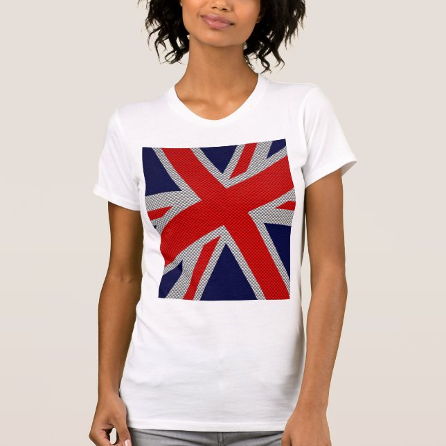 T-shirt Décor Union Jack en fibre de carbone (Devant)