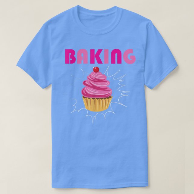 T-shirt Décorateur de gâteaux de cuisson Cupcake Baker Pro (Design devant)