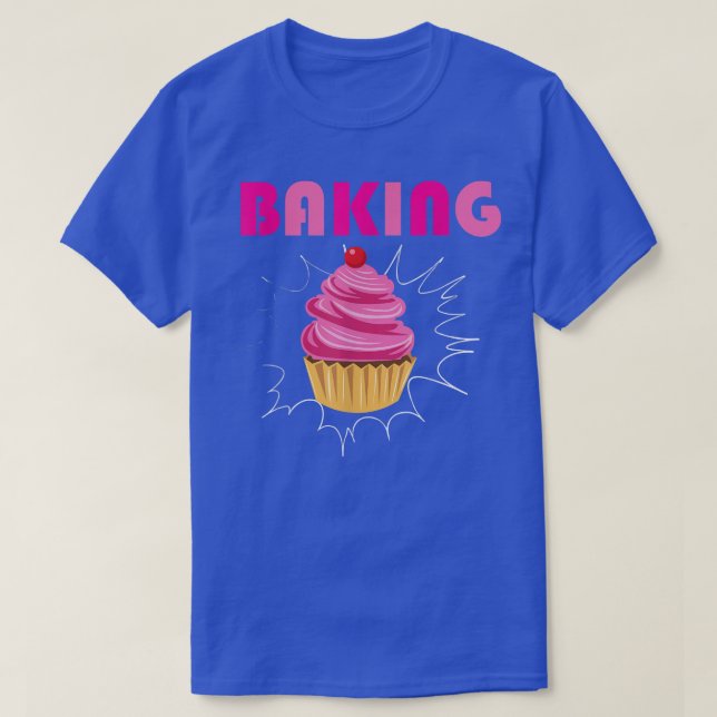T-shirt Décorateur de gâteaux de cuisson Cupcake Baker Pro (Design devant)